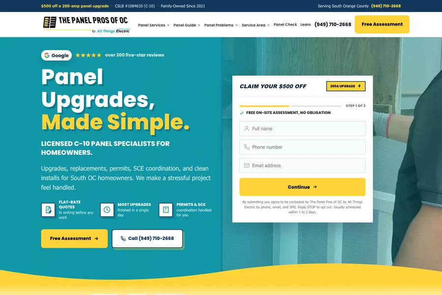 The Panel Pros of OC, a panel-upgrade sub-brand we built from scratch