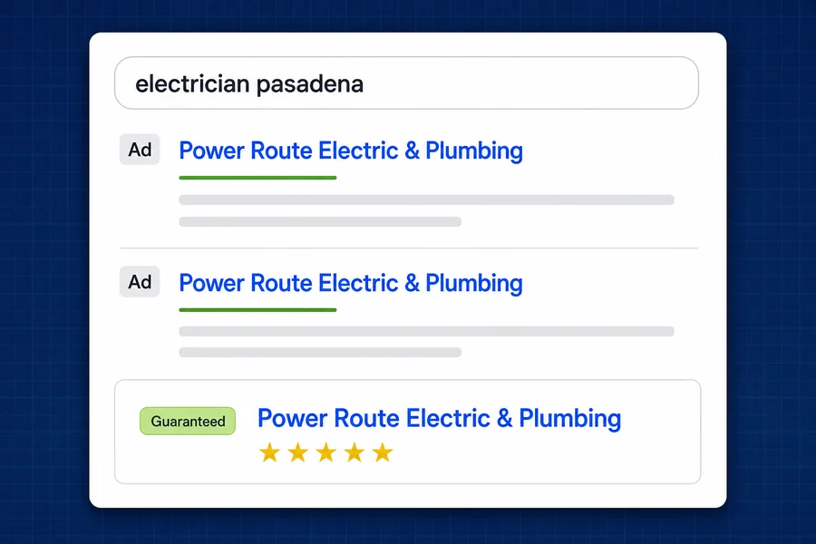 Paid search catching high-intent buyers, every lead tied to a real job