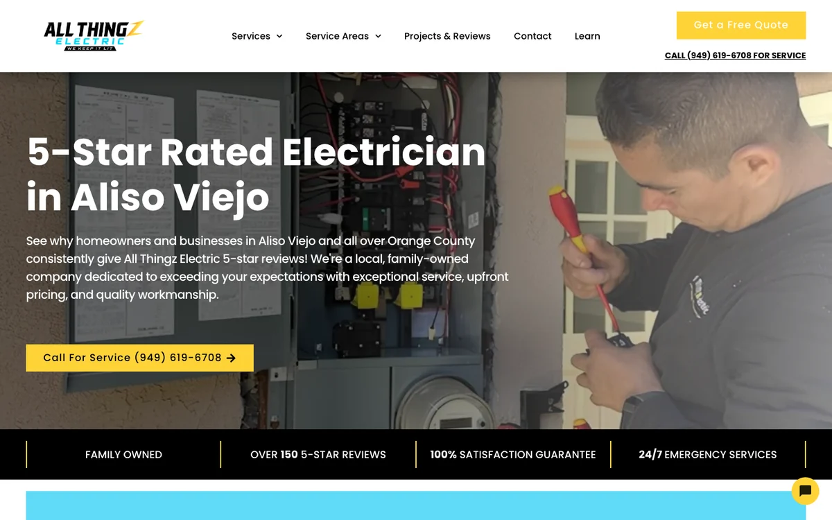 All Thingz Electric website